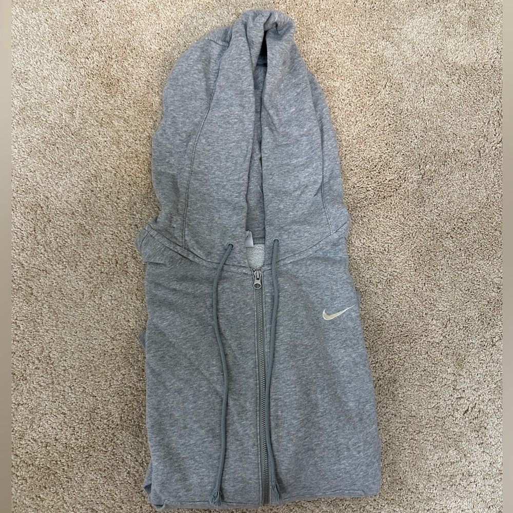 Nike Heather Gray Full-Zip Hoodie